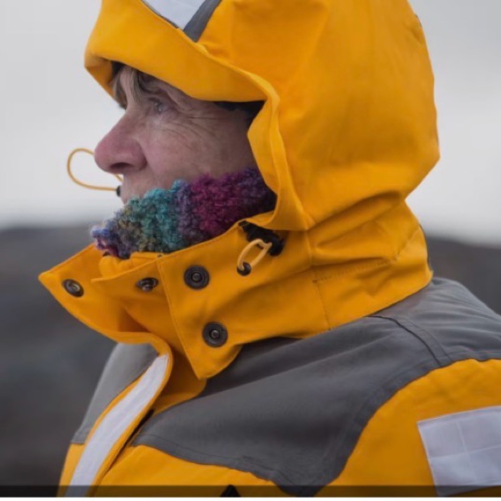 Quark Expeditions yellow all weather Hooded Parka Large